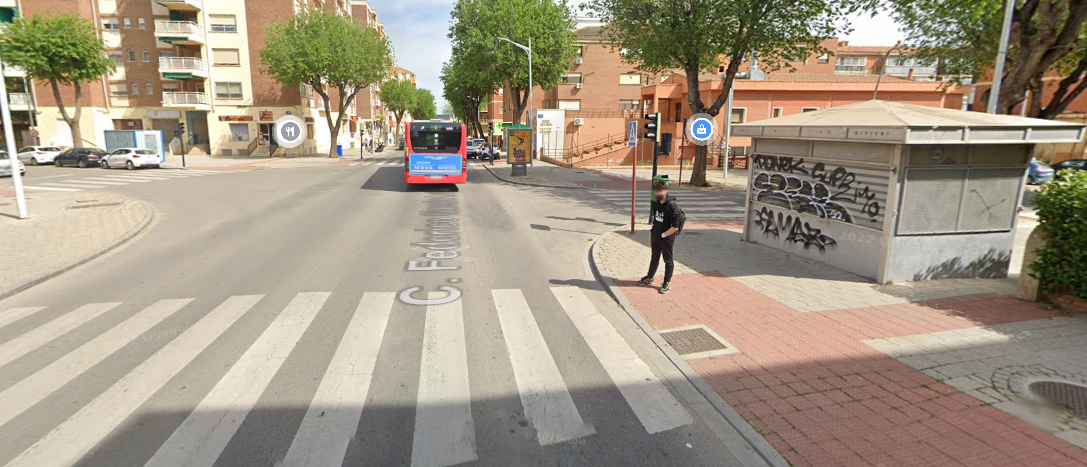 Imagen de Google Maps de la calle Federico García Lorca, en Albacete.