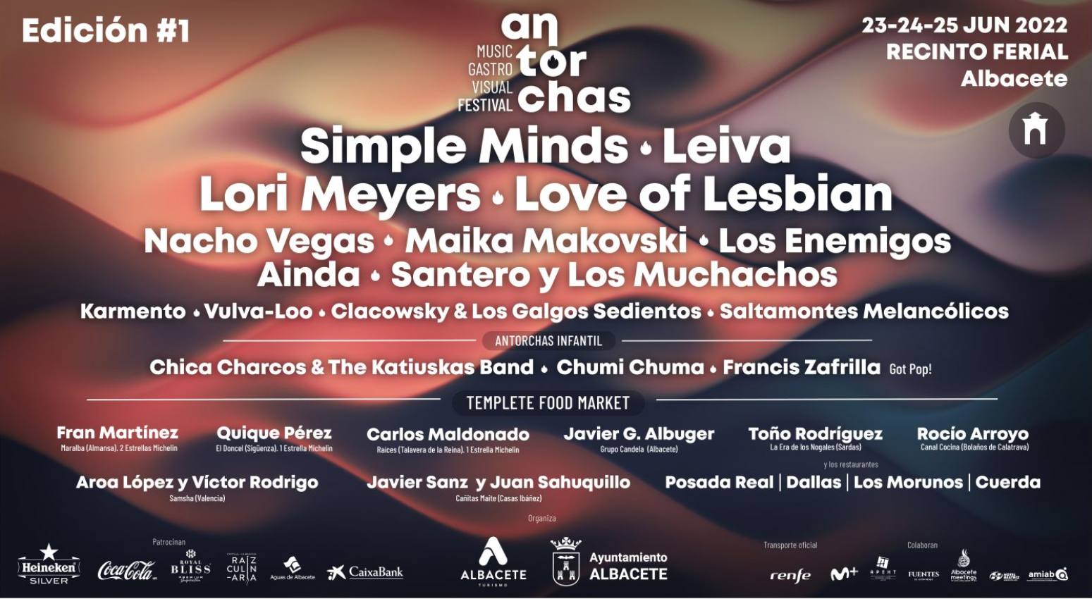 Cartel de la I edición del Antorchas Festival, en Albacete.