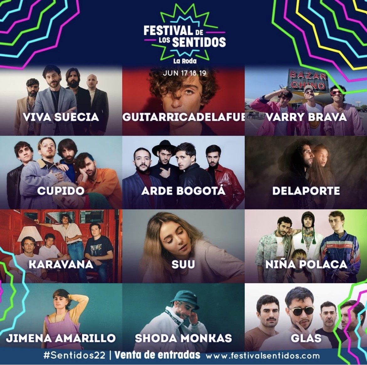 Cartel del Festival de los Sentidos 2022.