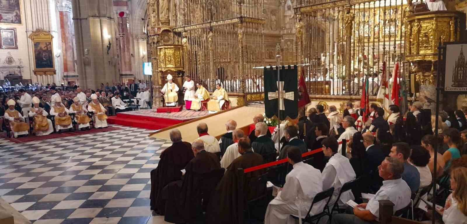 Santa Misa en Rito Hispano-Mozárabe con motivo del Corpus, en la Catedral de Toledo.