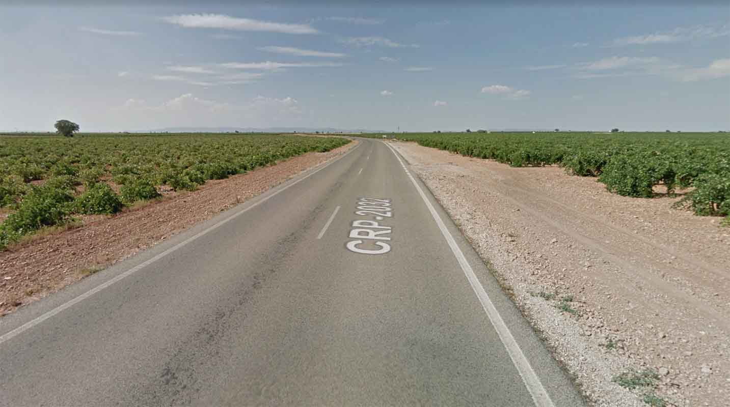 Carretera CR-2032, entre Manzanares y Alcázar de San Juan.