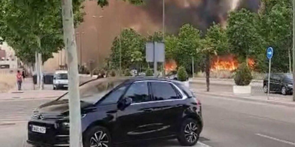 Captura de un vídeo del momento del incendio.