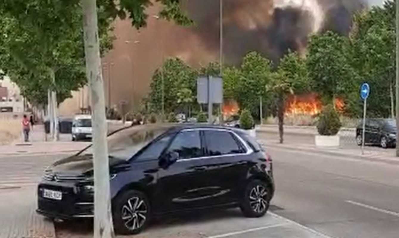 Captura de un vídeo del momento del incendio.