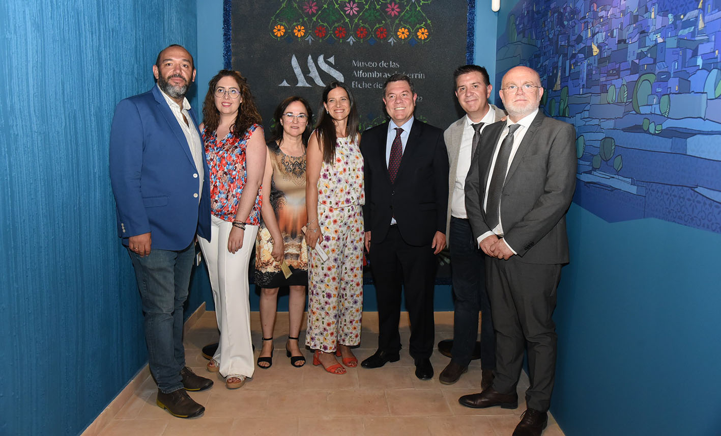 Page, durante la inauguración del Museo de las Alfombras en Elche de la Sierra (Albacete).