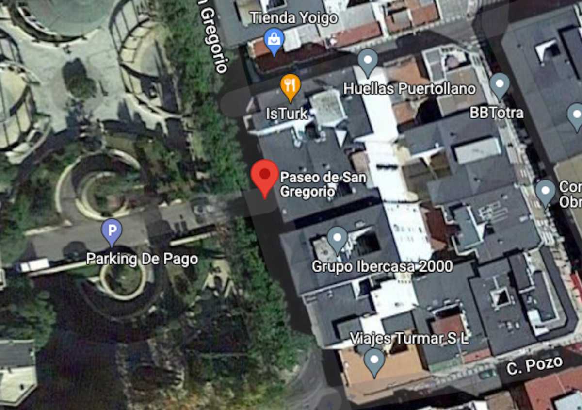 Una fuerte discusión de tráfico acabó en una grave discusión en el Paseo de San Gregorio de Puertollano. Imagen: Google Maps.