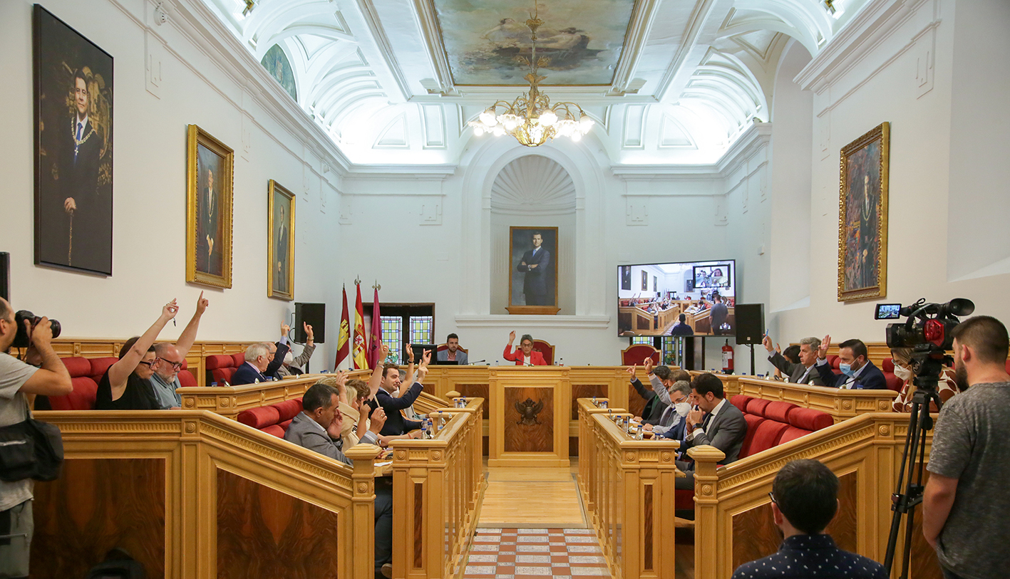 Votación en el Debate sobre el Estado del Municipio, en Toledo.