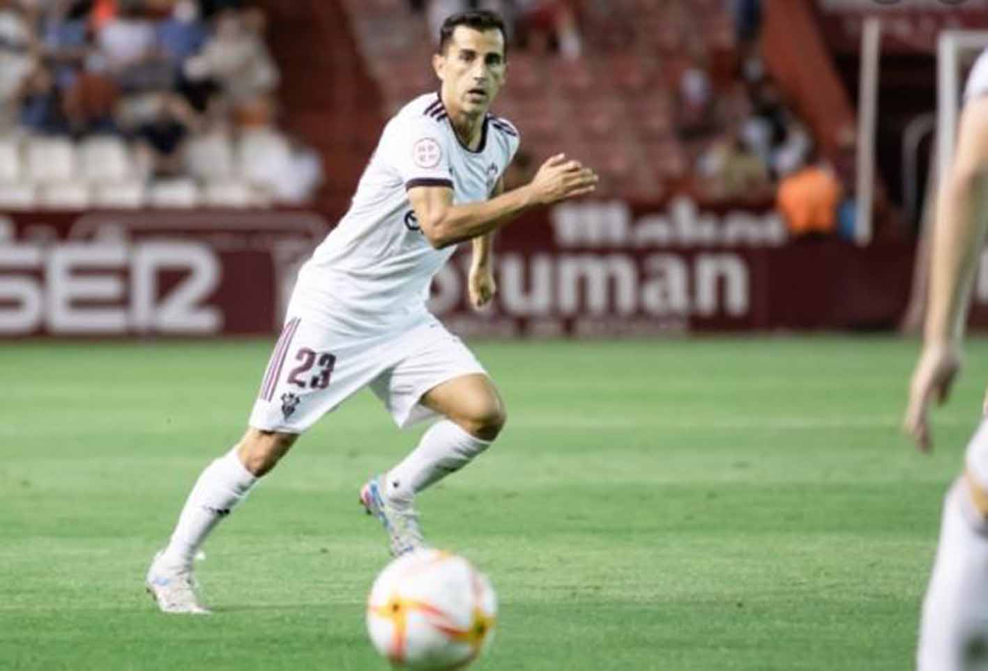 Rubén Martínez, jugador del Albacete Balompié. Foto: Albacete Balompié.