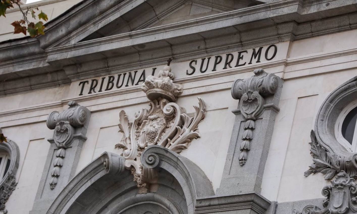 Detalle de la fachada del Tribunal Supremo, en Madrid. - EUROPA PRESS