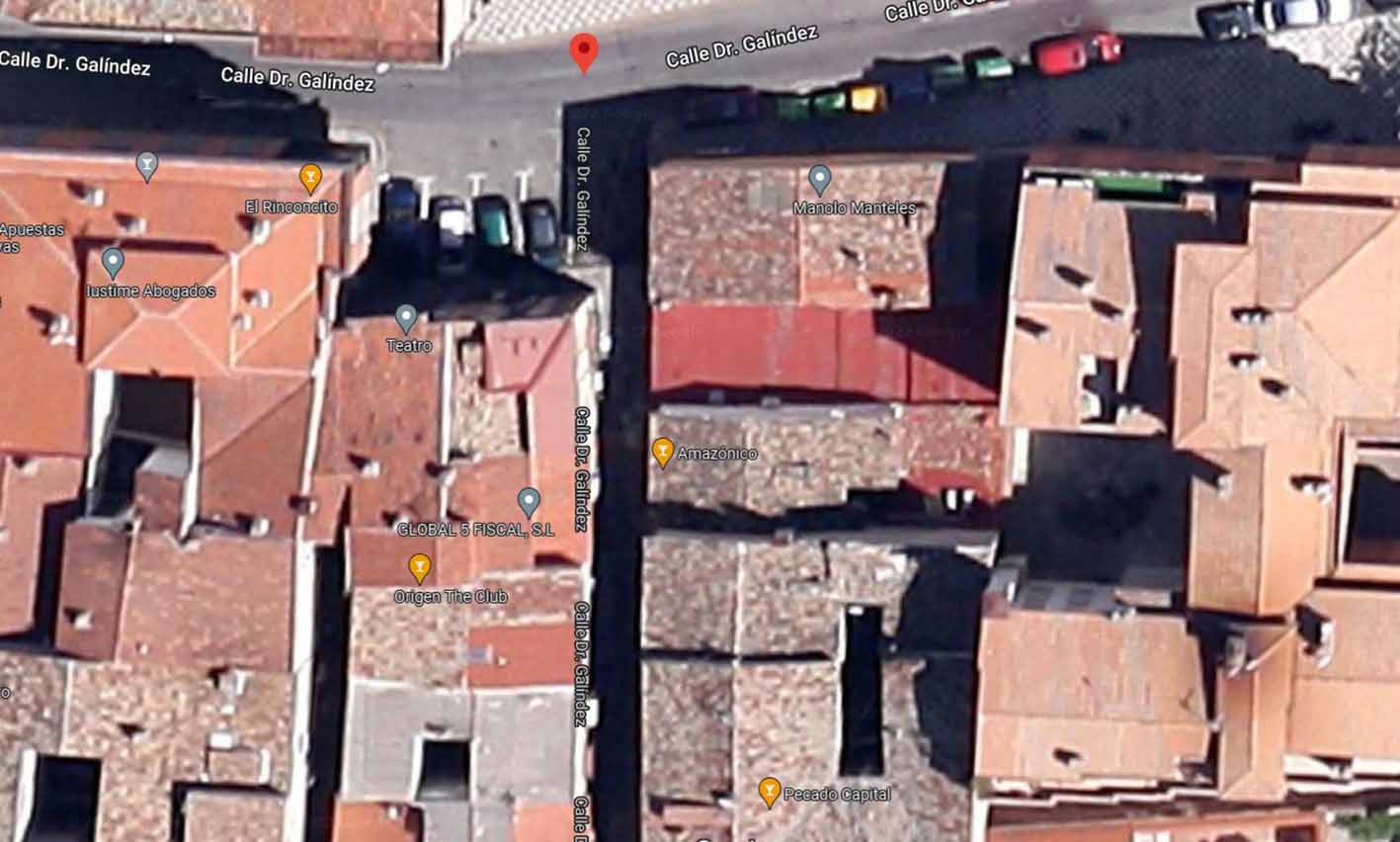 Había un joven herido de arma blanca en la calle Galíndez de Cuenca. Imagen: Google Maps.