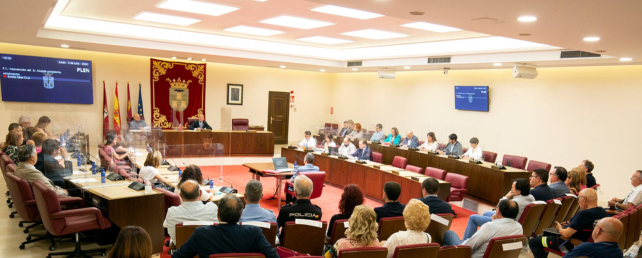Primera sesión del Debate sobre el Estado del Municipio en el Ayuntamiento de Albacete.