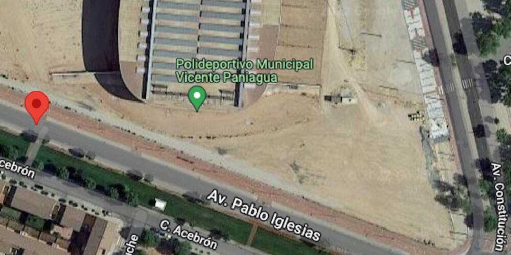 Esta es la ubicación de la Residencia para Deportistas de la FFCM, en Alcázar. Imagen: Google Maps.