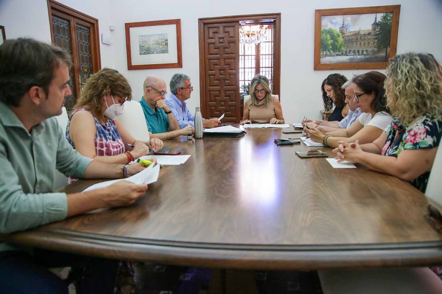 Junta de Gobierno Local que ha adjudicado la limpieza de Toledo a Valoriza.