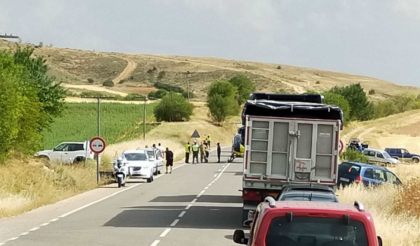 Imagen del accidente en Loranca del Campo, en Cuenca.