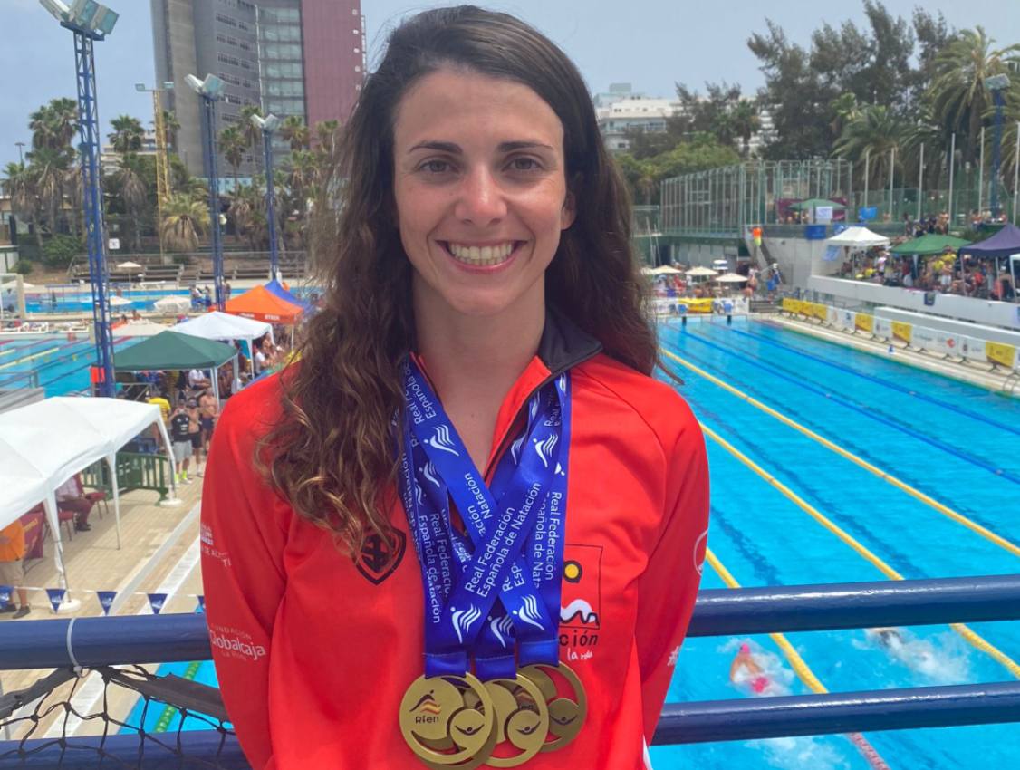 Ángela Jiménez, nadadora del Club Natación La Roda.