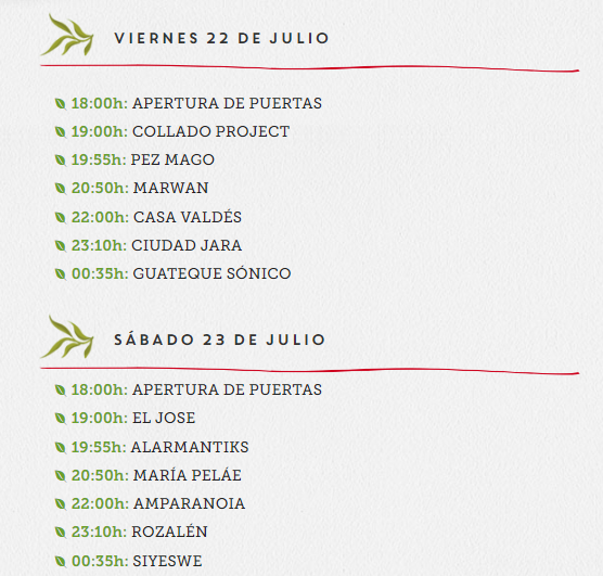 Horario de la V edición de LeturAlma, Albacete.