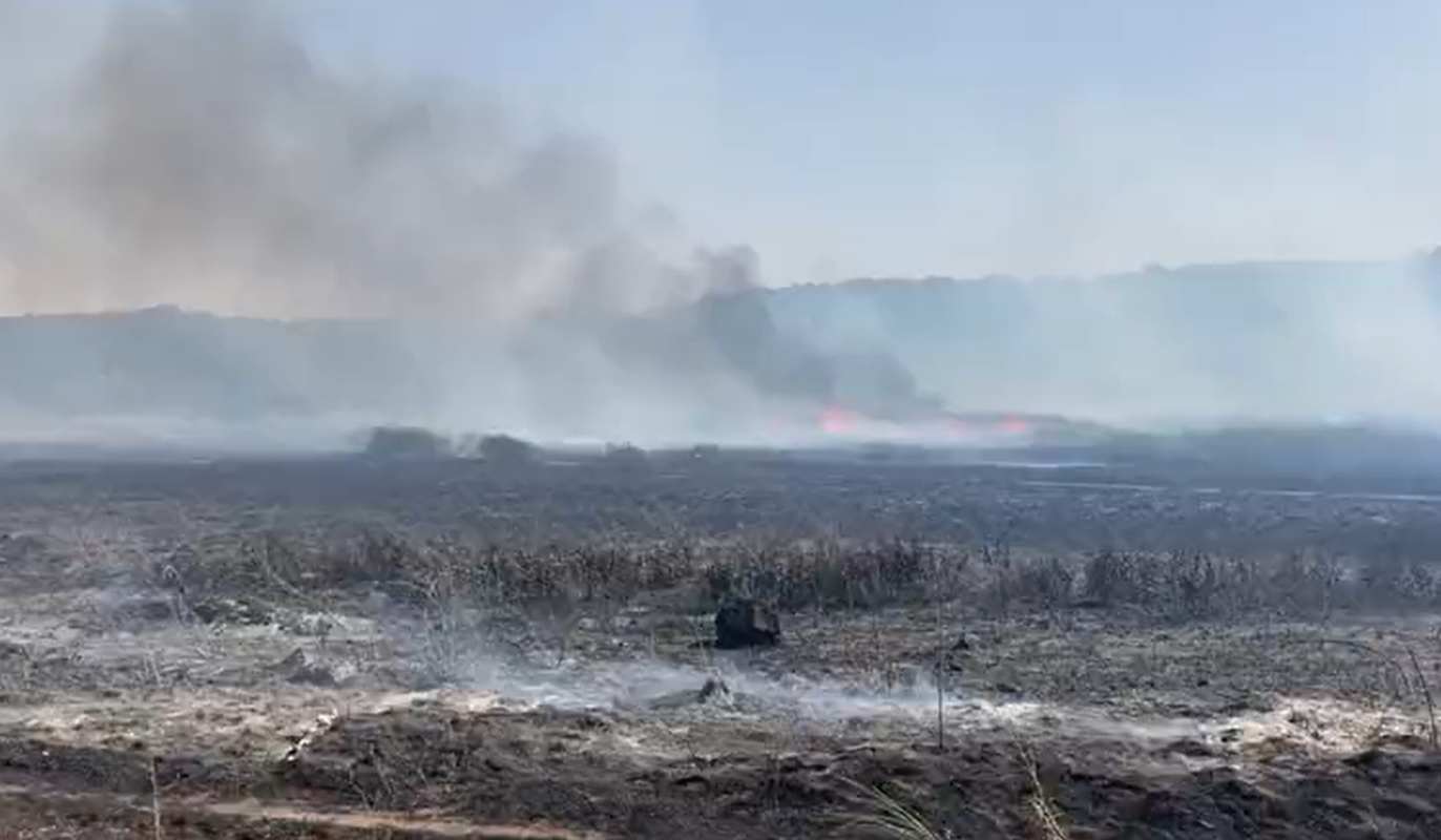 Incendio en el Parque Natural de las Lagunas de Ruidera.
