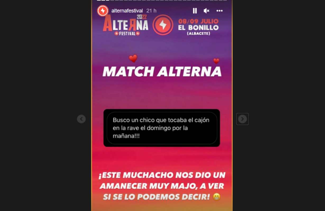 El "Match Alterna", la iniciativa que causa sensación en Instagram.