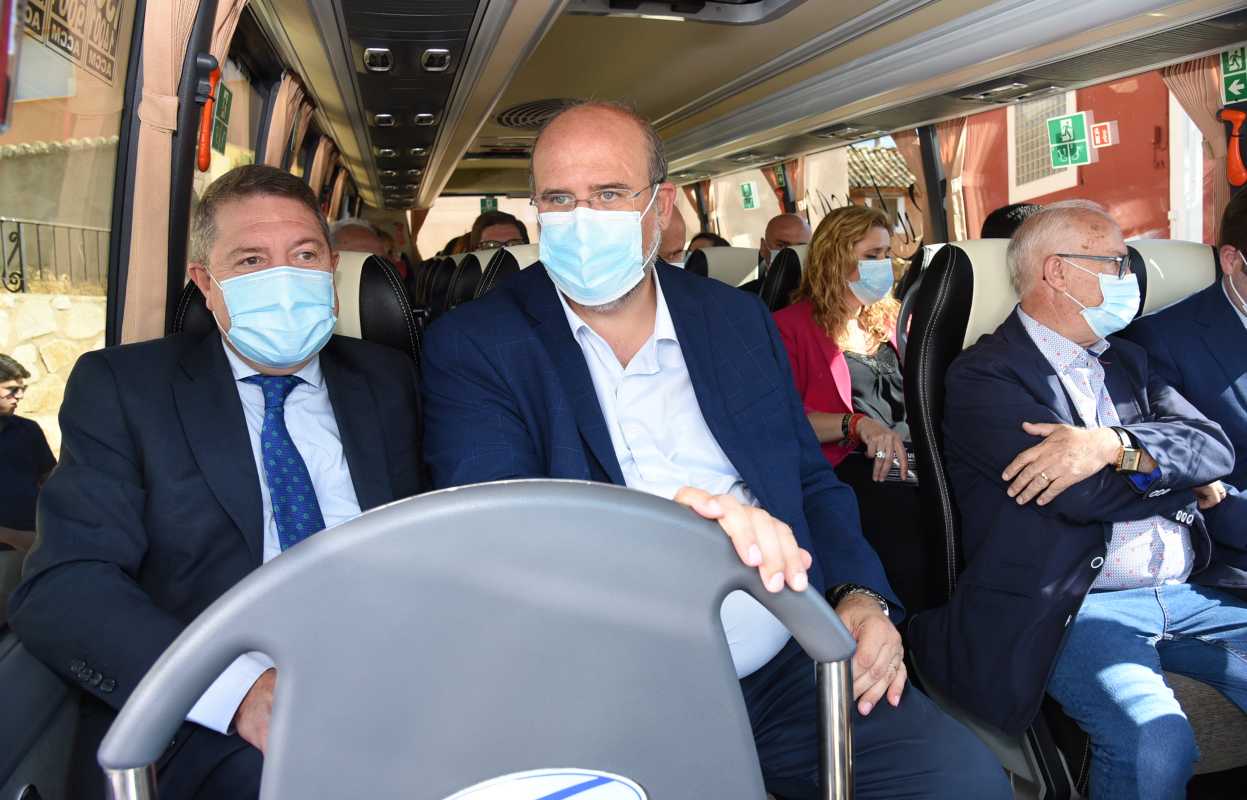 El presidente de Castilla-La Mancha, Emiliano García-Page, y el vicepresidente regional, José Luis Martínez Guijarro.