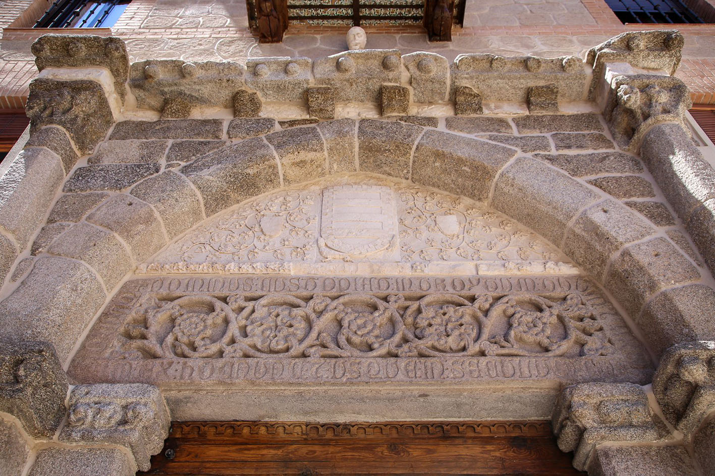 Detalle de la fachada del Palacio de los Toledo.