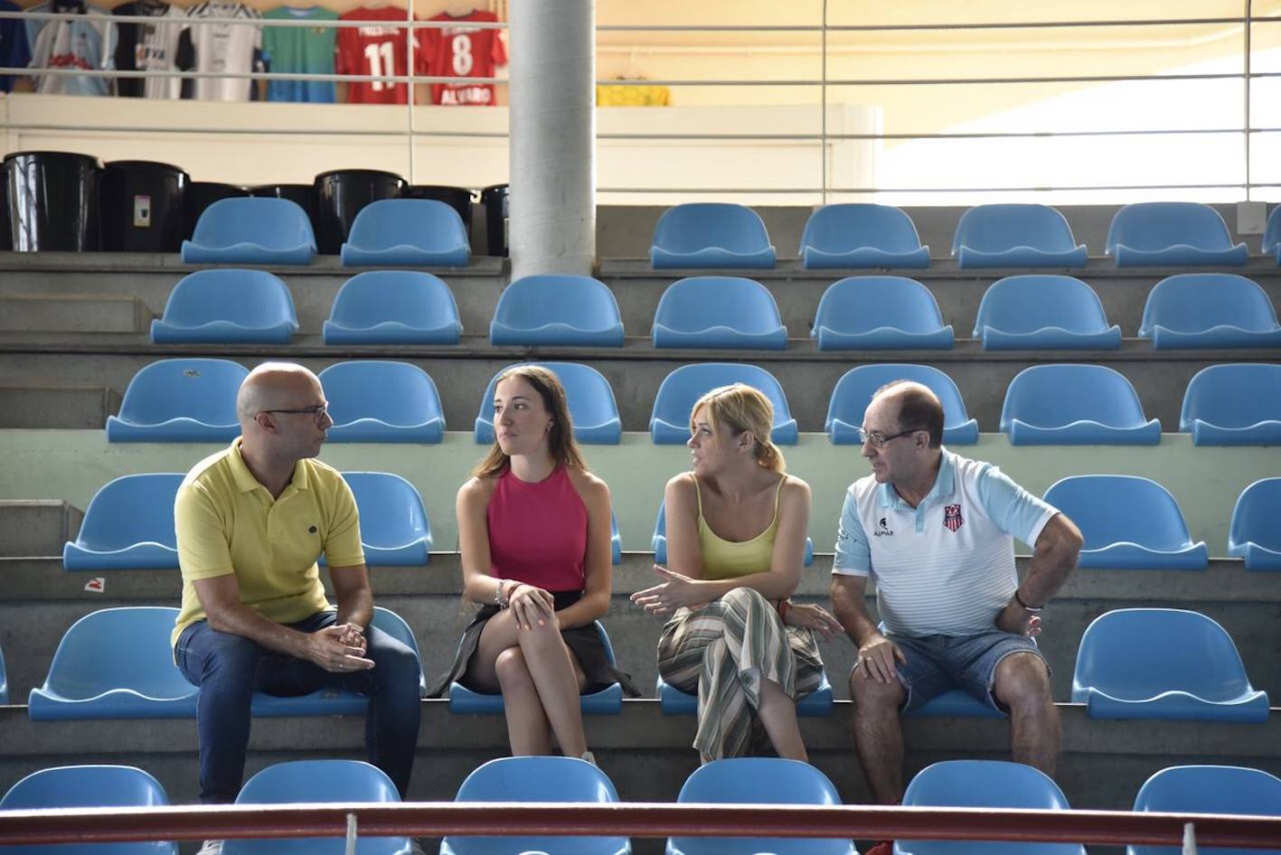 De izquierda a derecha: Luis Meroño, Elsa González, Carmen Picazo y Ramón Mena.