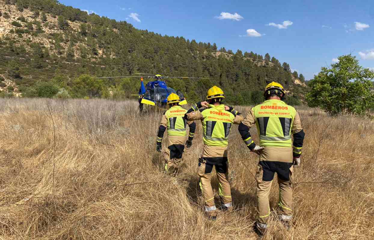 Rescate de una joven en Enguídanos.