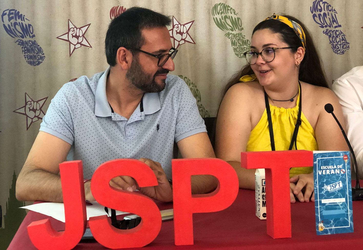 Sergio Gutiérrez, en la Escuela de Verano de Juventudes Socialistas de la provincia de Toledo.