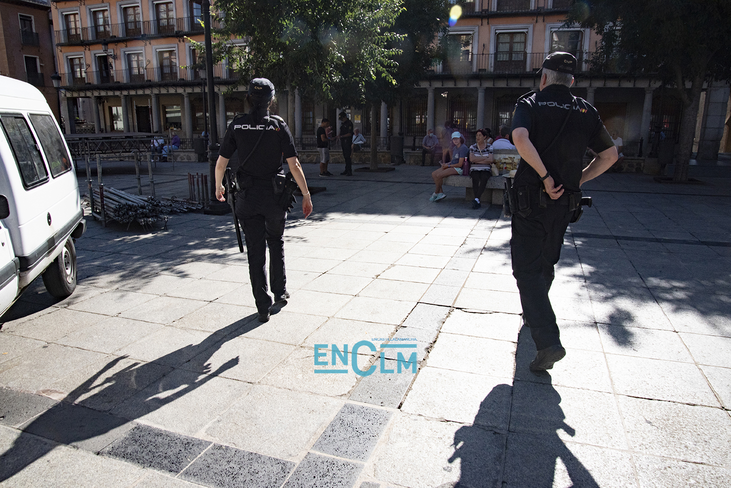 Imagen de archivo de la Policía Nacional patrullando por el casco histórico de Toledo. Foto: Rebeca Arango.