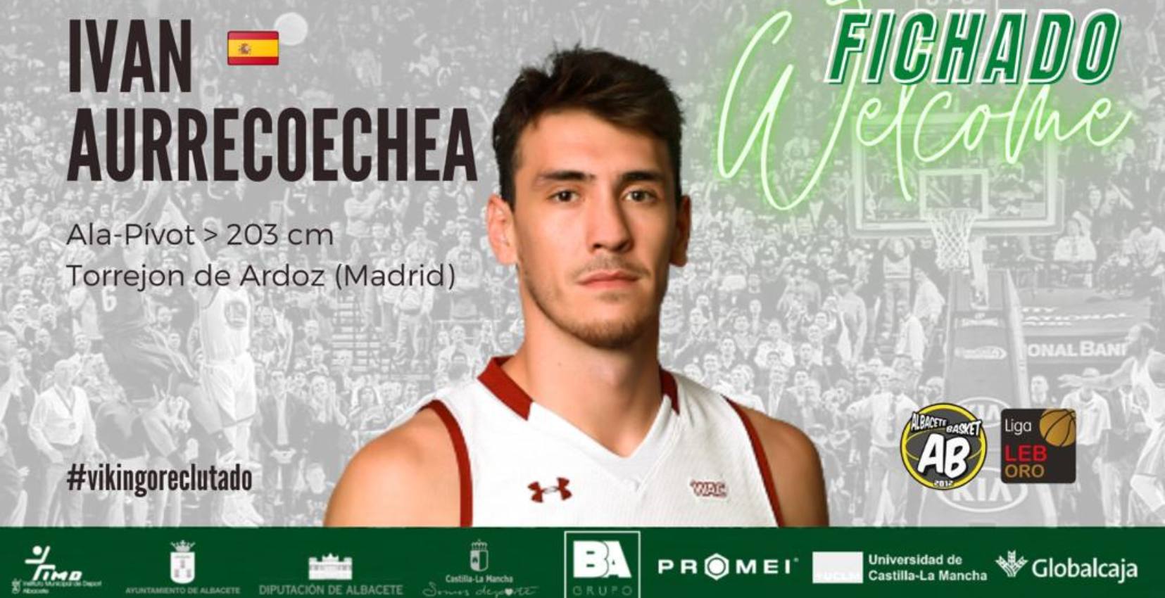 El Albacete Basket ficha a Iván Aurrecoechea para la temporada 22/23.