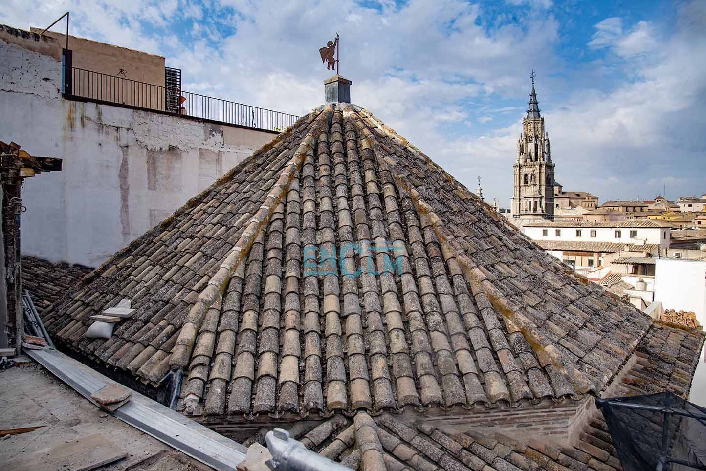 Cúpula del Salón Rico, también en pleno proceso de restauración. Foto: Rebeca Arango.