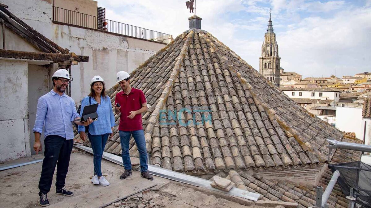 El Consorcio de Toledo lleva a cabo las obras de restauración del Salón Rico. Foto: Rebeca Arango.