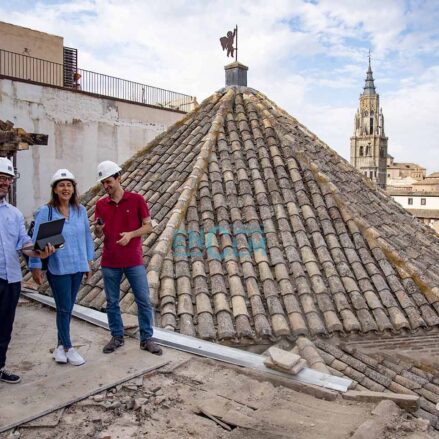 El Consorcio de Toledo lleva a cabo las obras de restauración del Salón Rico. Foto: Rebeca Arango.