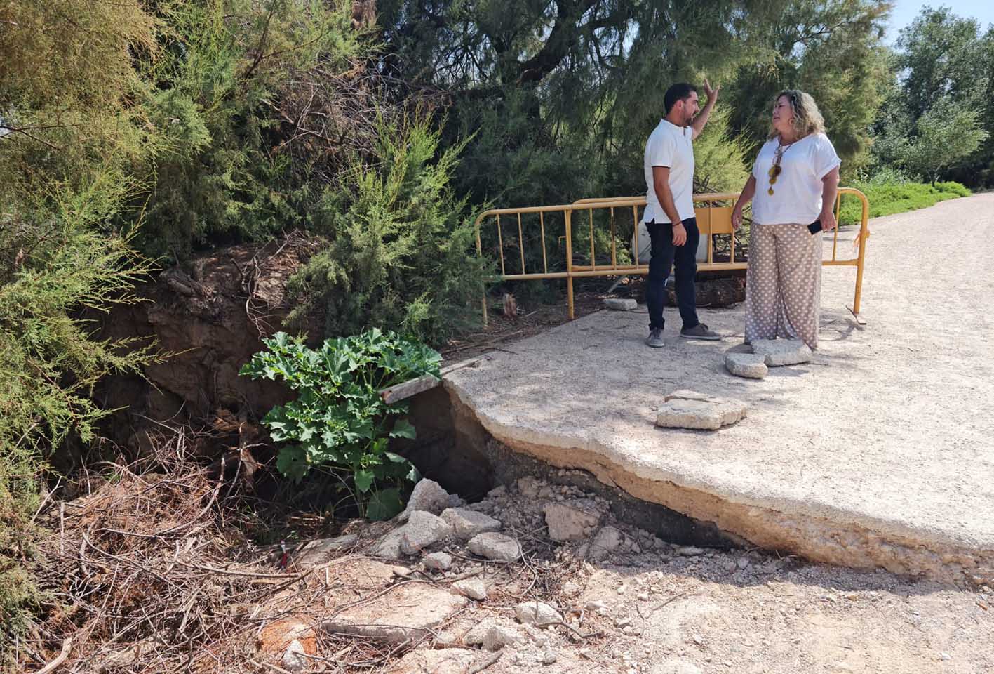 Marta Medina visitado la senda ecológica