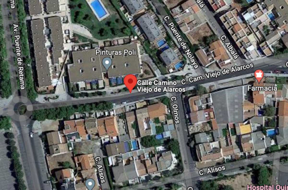 Detención de una persona con oposición familiar en pleno Ciudad Real. Imagen: Google Maps.