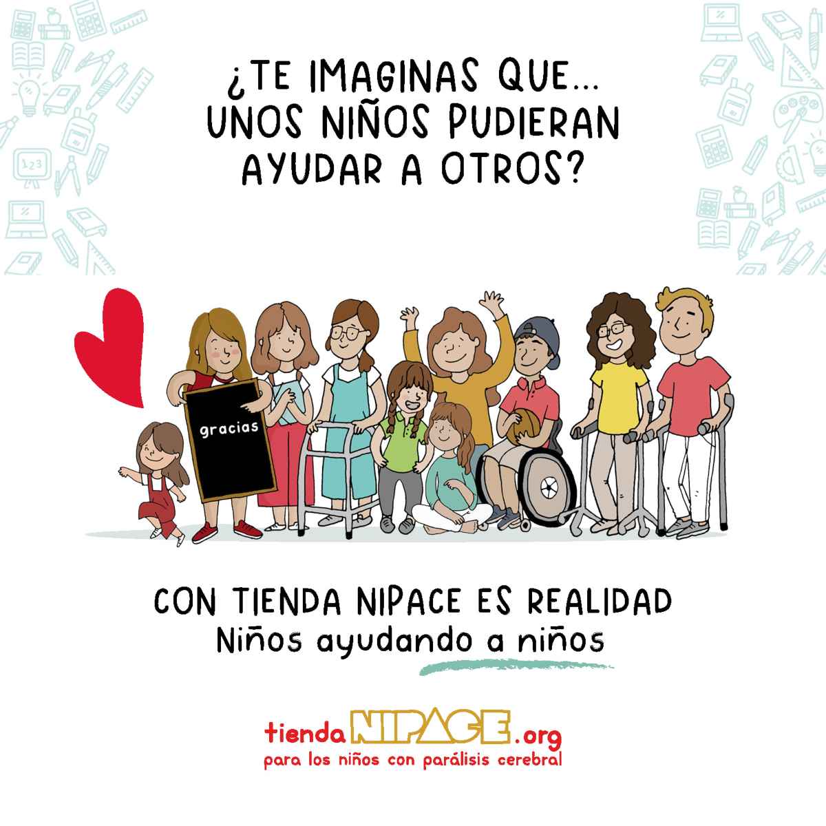 NIPACE lanza su tienda solidaria con 12.000 referencias de material escolar