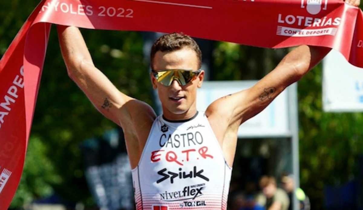 David Castro, campeón de España de triatlón. Foto: David Castro.