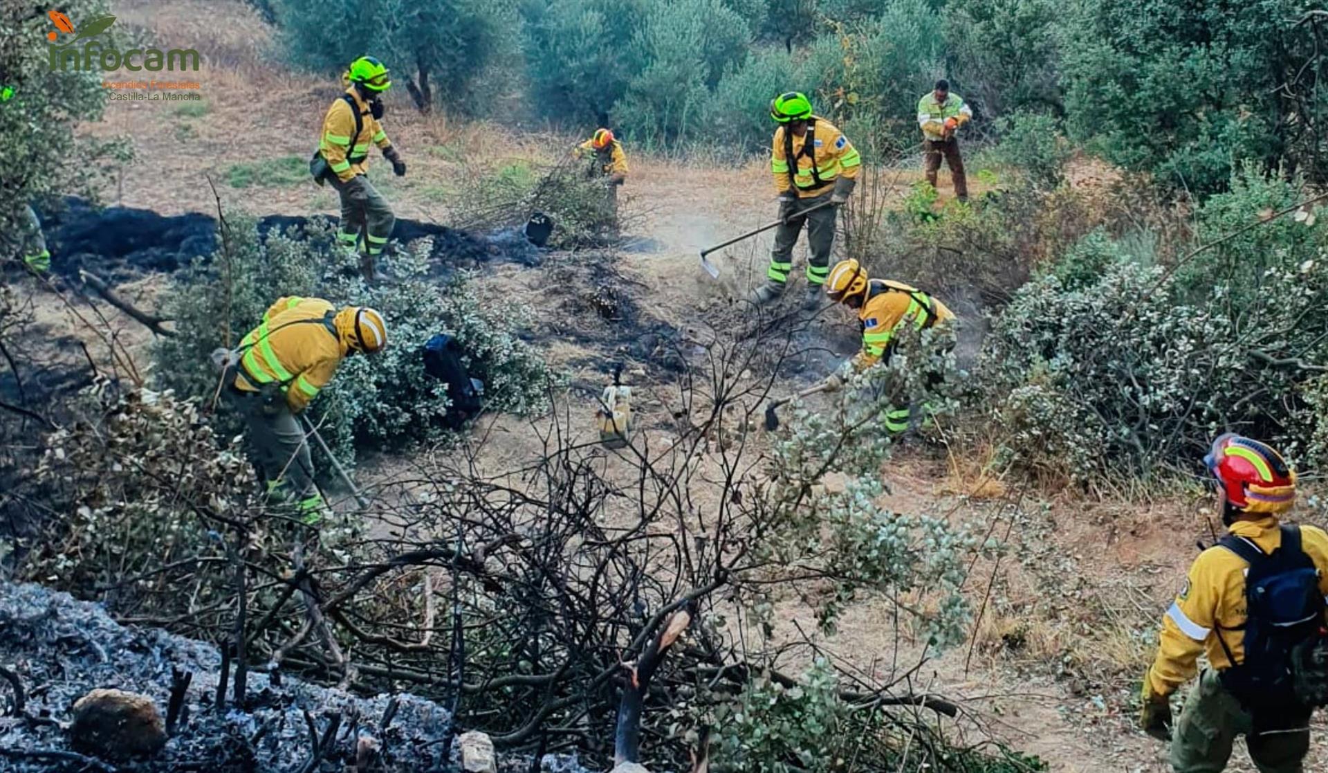 Estabilizado el incendio en Moropeche, en Yeste (Albacete). Imagen Plan INFOCAM.