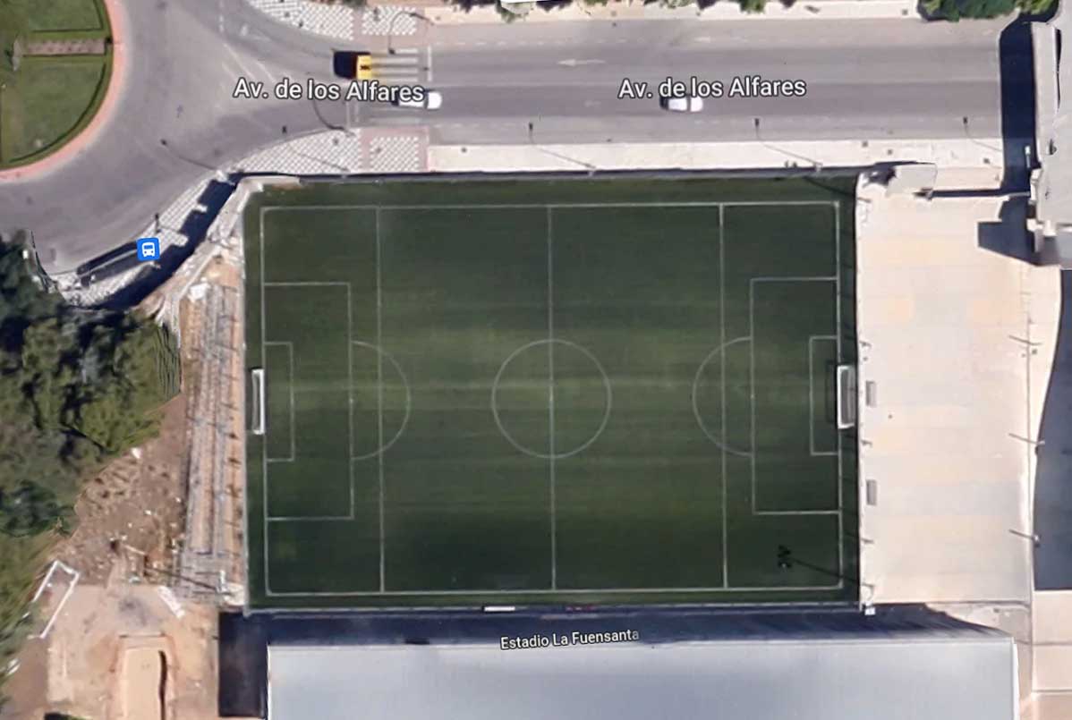 Campo de fútbol La Fuensanta, en Cuenca.