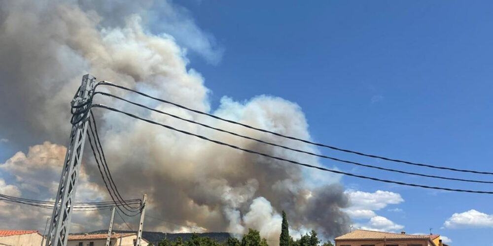 Incendio en Cañamares.