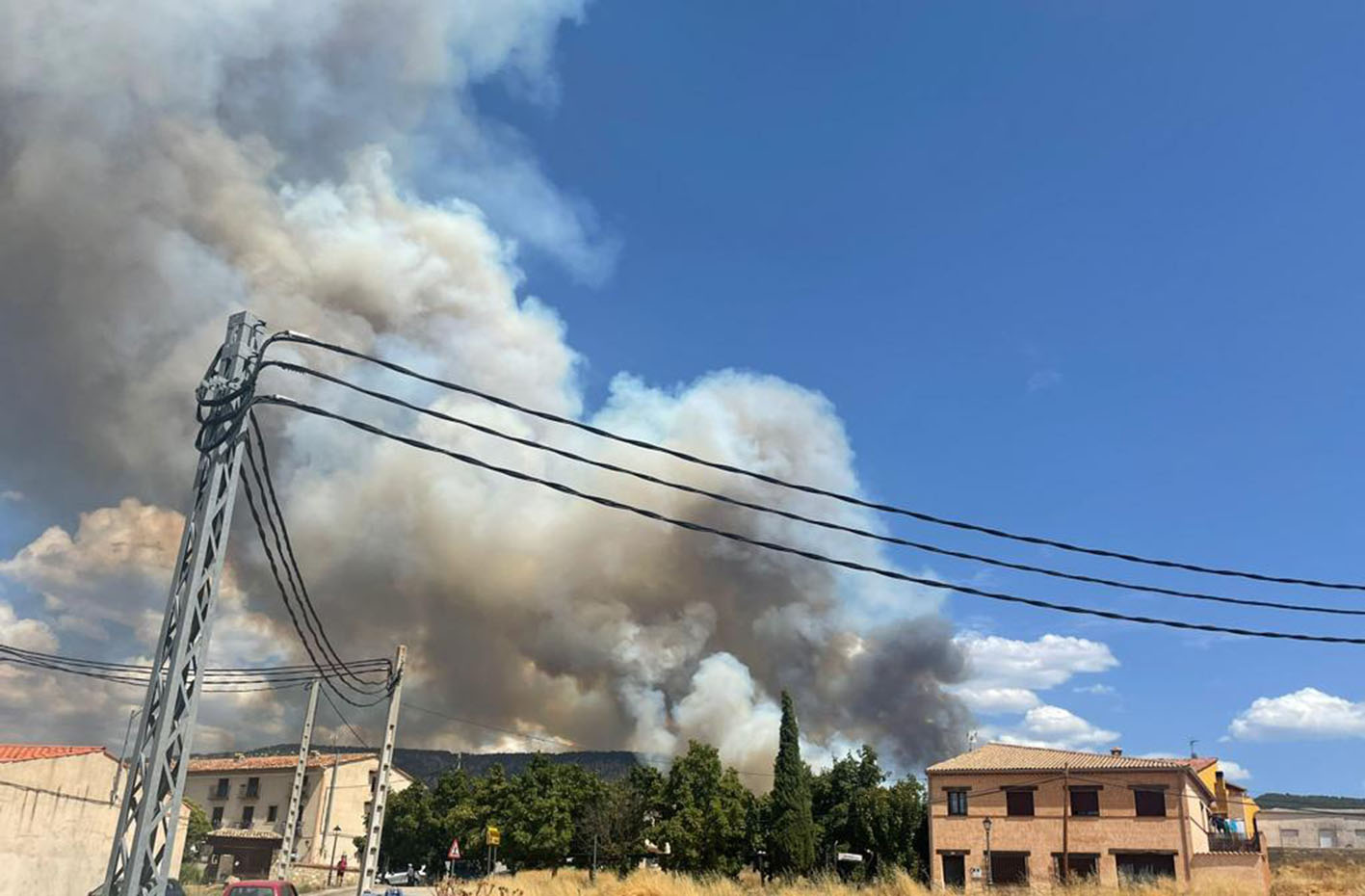 Incendio en Cañamares.