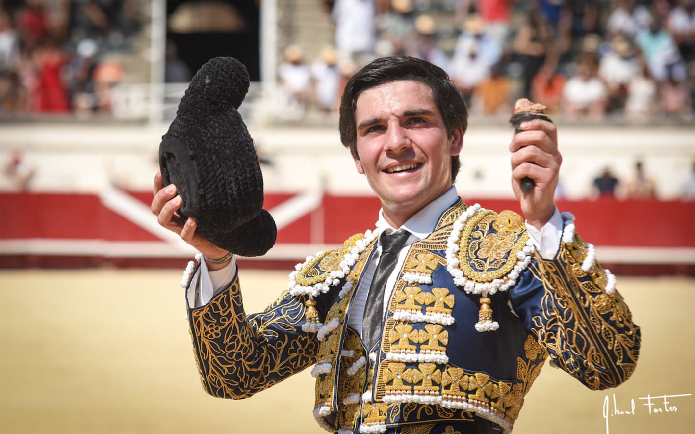 Miguel Losana ha dado en Francia un paso muy importante a su carrera taurina. Foto: Mikael Fortes.