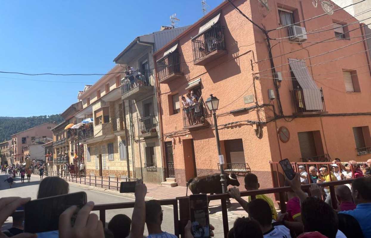 Imagen del festejo taurino celebrado esta mañana en Riópar (Albacete).