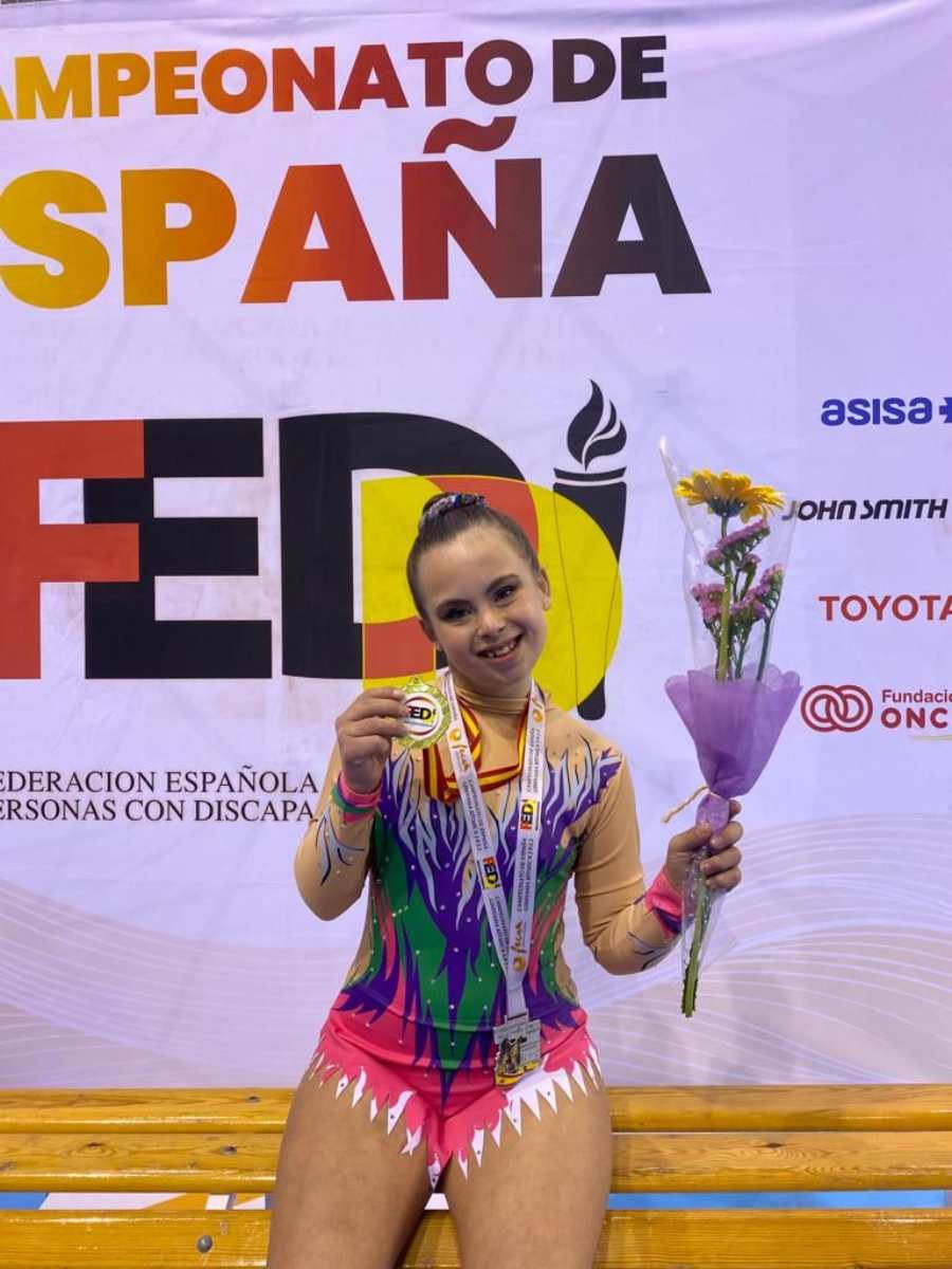 Sara Bermejo, campeona de España de gimnasia rítmica.