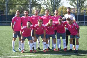 Imagen del CF Talavera en el partido en el que se han estrenado con victoria en Segunda RFEF.