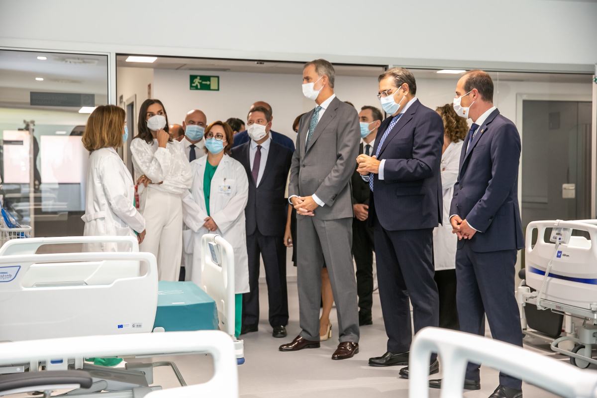 Reyes de España visitan la ampliación del Hospital Universitario de Guadalajara
