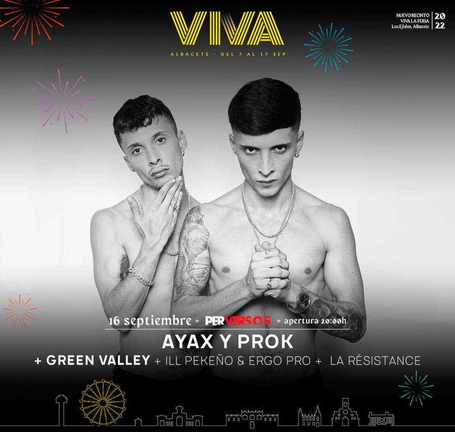 Concierto de Ayax y Prox y Green Valley el próximo 16 de septiembre en la Feria de Albacete.