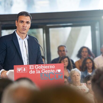 Pedro Sánchez, en Toledo. Imagen de archivo. Foto: Rebeca Arango.