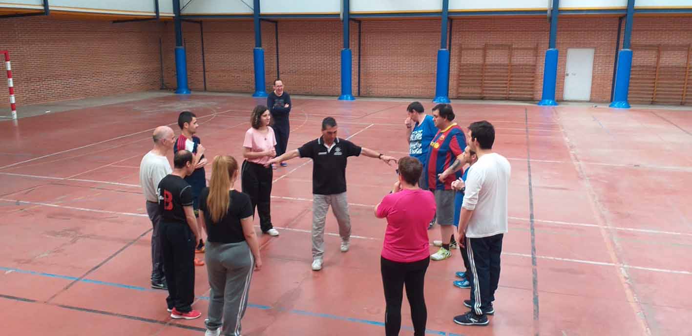 Un entrenamiento de fútbol sala del CD Puerta del Vino. Foto: CD Puerta del Vino.