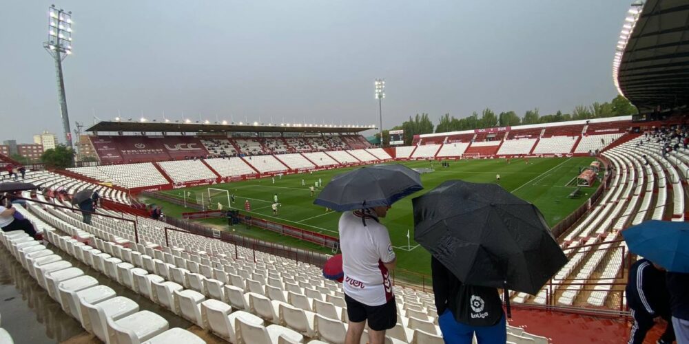 Encuentro entre el Albacete BP y el FC Andorra en el Carlos Belmonte. Imagen del Albacete Balompié.