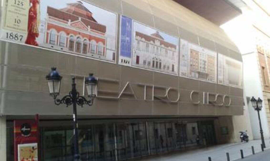 Fachada del Teatro Circo de Albacete en la actualidad. 