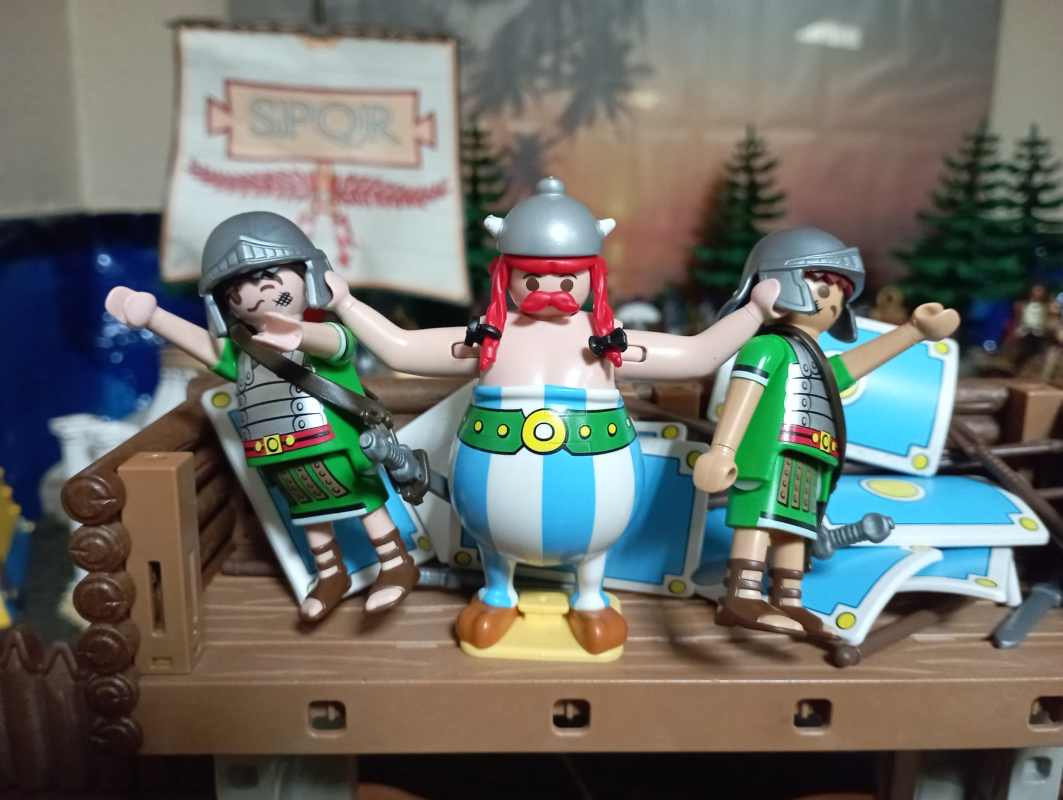 DIORAMA PLAYMOBIL ASTERIX & OBELIX - EXPOSICION CABAÑAS DE LA SAGRA 2022 